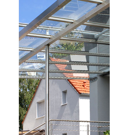 Fürniss Metallbau, Terrassenüberdachung  mit Geländer